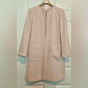 🟣​ H&M GUC Size 8 Open Style Blazer in Pale Pink